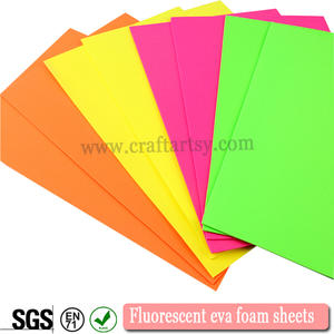 Fluorescent or Neon rubber eva foam sheet for handcraft